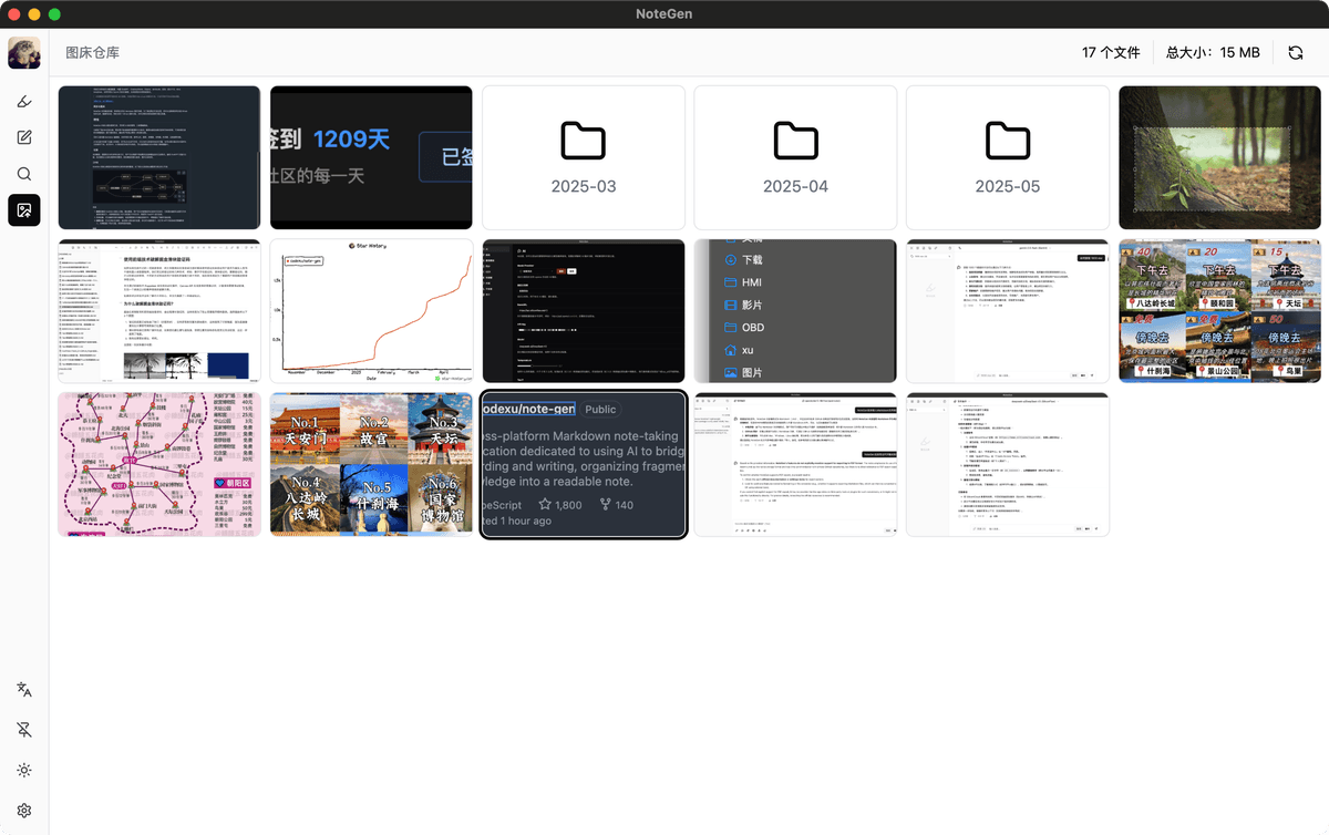 Image hosting manager interface